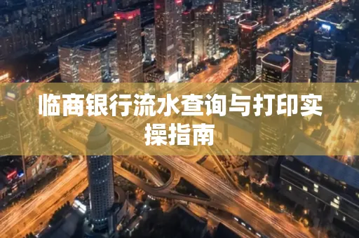 临商银行流水查询与打印实操指南
