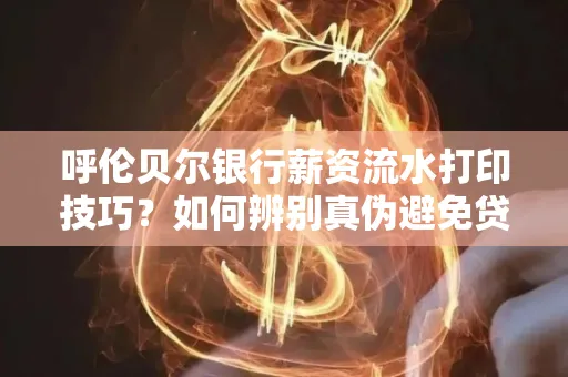 呼伦贝尔银行薪资流水打印技巧?如何辨别真伪避免贷款风险?