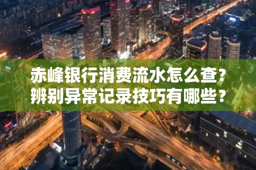 赤峰银行消费流水怎么查?辨别异常记录技巧有哪些?