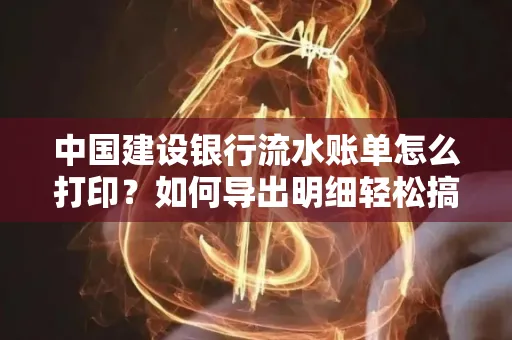 中国建设银行流水账单怎么打印?如何导出明细轻松搞定