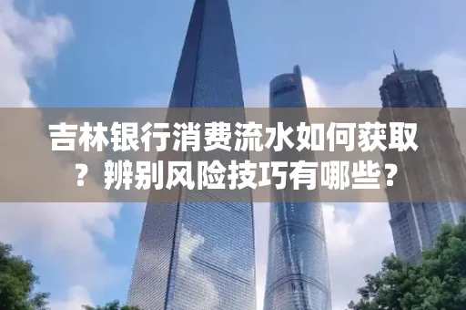 吉林银行消费流水如何获取？辨别风险技巧有哪些？