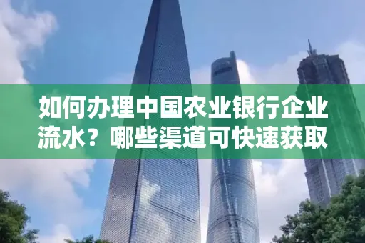 如何办理中国农业银行企业流水？哪些渠道可快速获取？