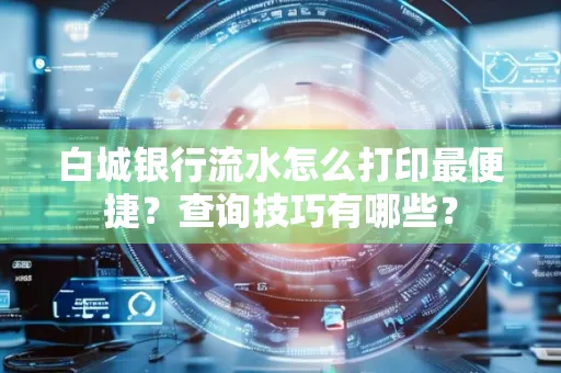 白城银行流水怎么打印最便捷？查询技巧有哪些？