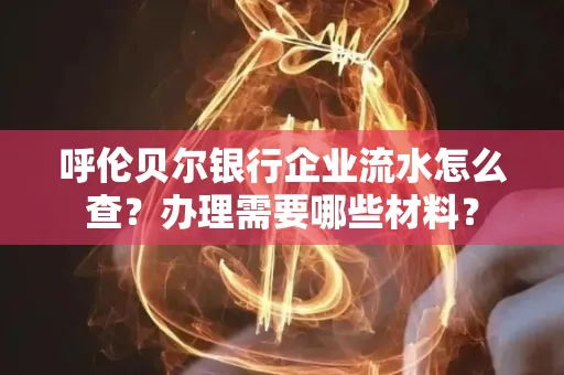 呼伦贝尔银行企业流水怎么查？办理需要哪些材料？