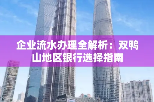 企业流水办理全解析:双鸭山地区银行选择指南