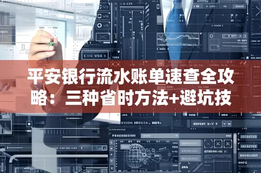 平安银行流水账单速查全攻略:三种省时方法+避坑技巧