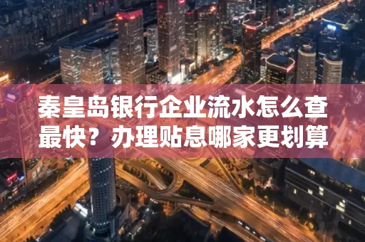 秦皇岛银行企业流水怎么查最快?办理贴息哪家更划算?