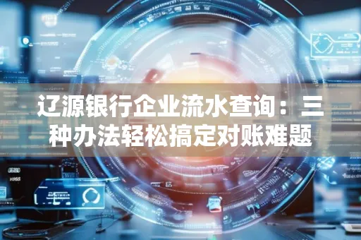 辽源银行企业流水查询:三种办法轻松搞定对账难题