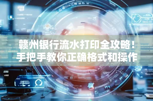 赣州银行流水打印全攻略!手把手教你正确格式和操作
