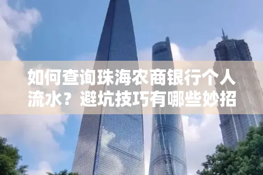 如何查询珠海农商银行个人流水?避坑技巧有哪些妙招?