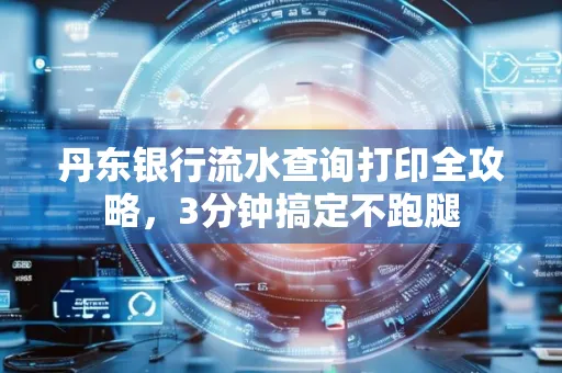 丹东银行流水查询打印全攻略,3分钟搞定不跑腿