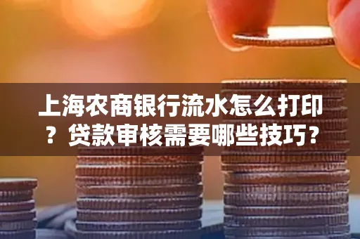 上海农商银行流水怎么打印?贷款审核需要哪些技巧?