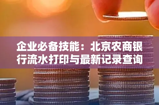 企业必备技能:北京农商银行流水打印与最新记录查询全攻略