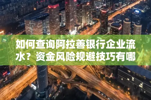 如何查询阿拉善银行企业流水?资金风险规避技巧有哪些?