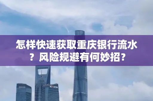 怎样快速获取重庆银行流水?风险规避有何妙招?