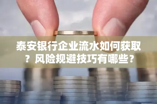 泰安银行企业流水如何获取？风险规避技巧有哪些？